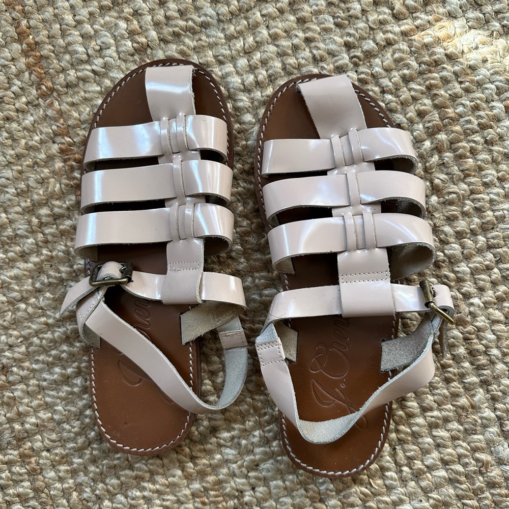 JCrew Parent Leather Fisherman Sandal